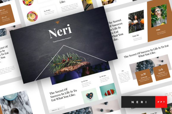 Preview of Neri - Food PowerPoint Template food presentation template