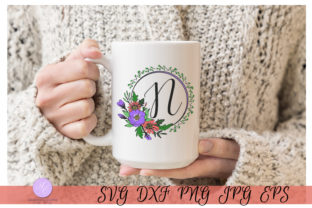 N Script Monogram Script Letter N Monogram Graphic by Shannon Casper · Creative Fabrica