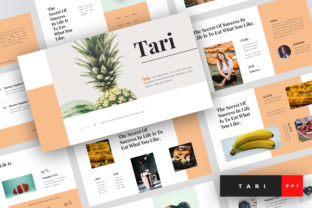 Preview of Tari - Food PowerPoint Template food presentation template