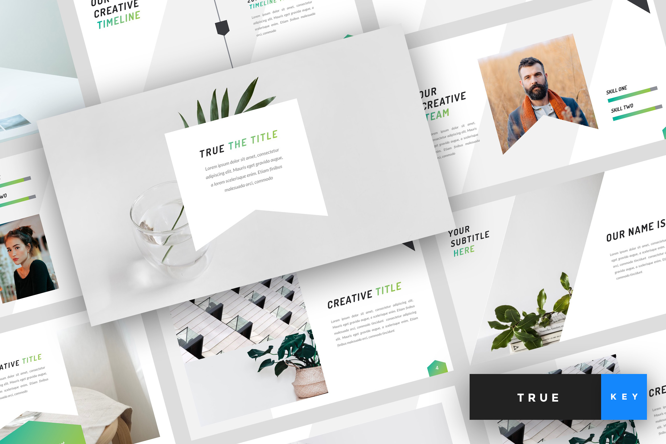 True - Minimal Keynote Template Graphic by StringLabs · Creative Fabrica