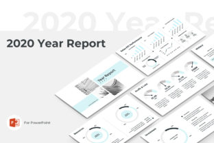 Preview of 2020 Year Report PowerPoint business report presentation template