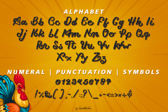 Chicken Curly Font - Preview 6