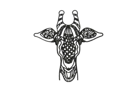 Giraffe Zentangle