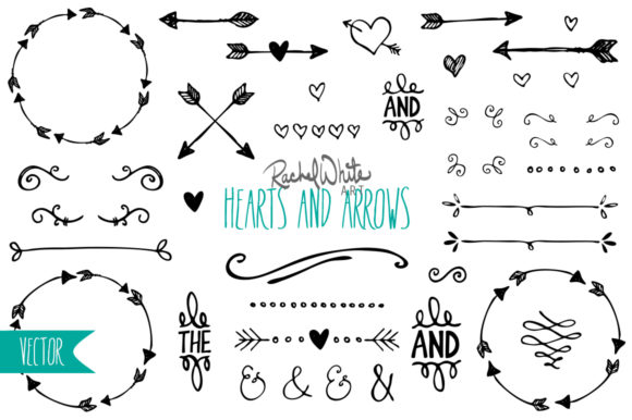 Hearts & Arrows Vector 