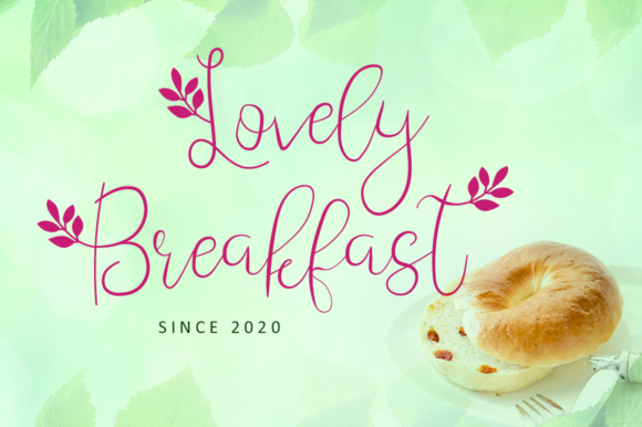 Leafing Font PNG with transparent background - Preview 2