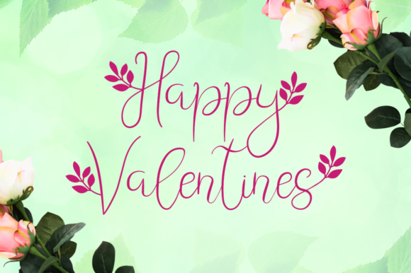Leafing Font PNG with transparent background - Preview 5