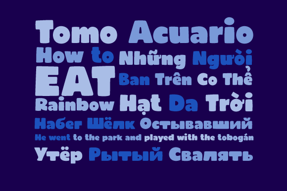 Acuario Font PNG with transparent background - Preview 2