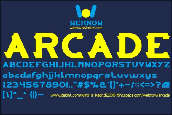 Arcade Display Font By weknow