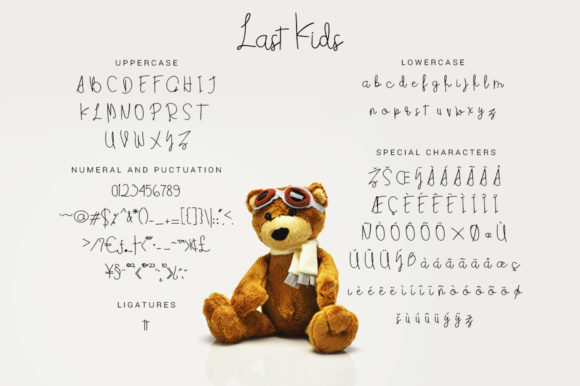 Last Kids Font PNG with transparent background - Preview 4
