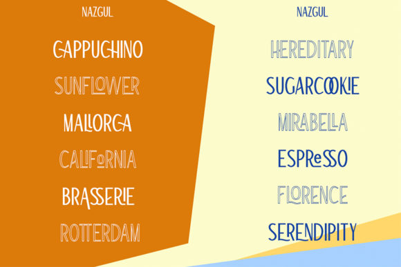 Nazgul Outline Font PNG with transparent background - Preview 1