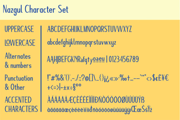 Nazgul Outline Font PNG with transparent background - Preview 4