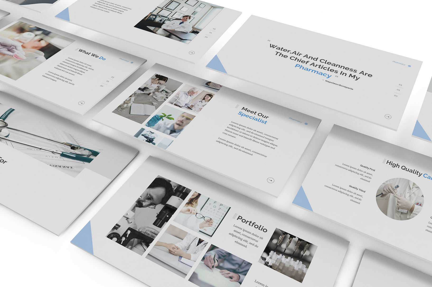 Pharmacy Google Slides Template Graphic by formatikastd · Creative Fabrica