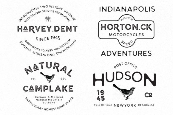 Postmark Font PNG with transparent background - Preview 2