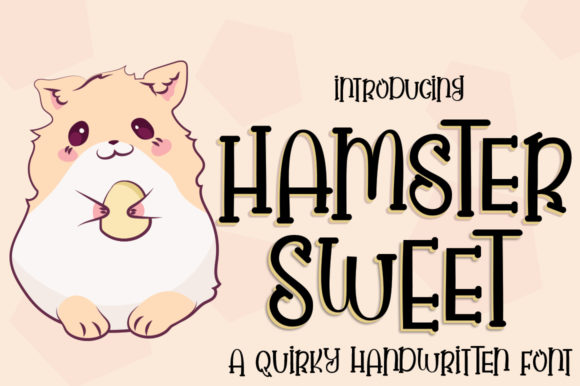 Hamster Sweet Font PNG with transparent background - Preview 1