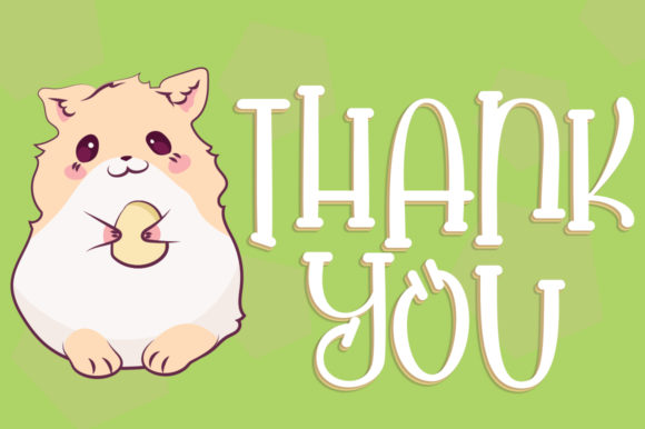 Hamster Sweet Font PNG with transparent background - Preview 4