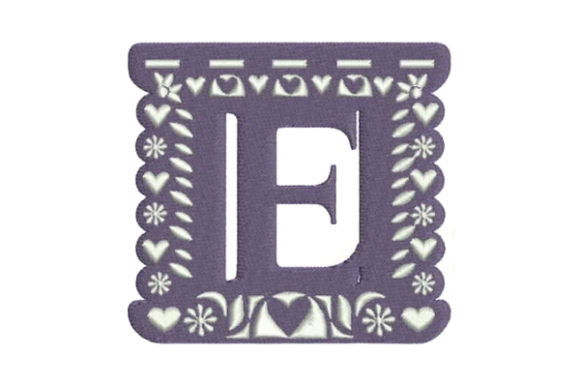 Papel Picado Alphabet E
