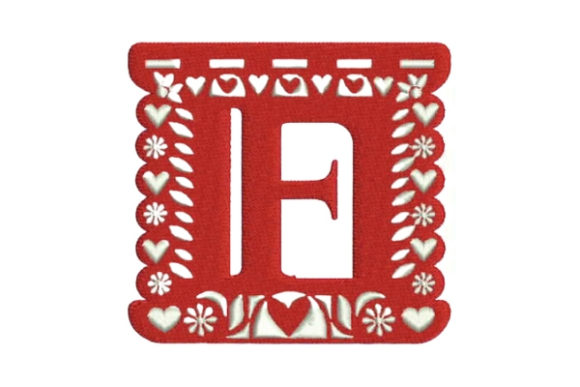 Papel Picado Alphabet F