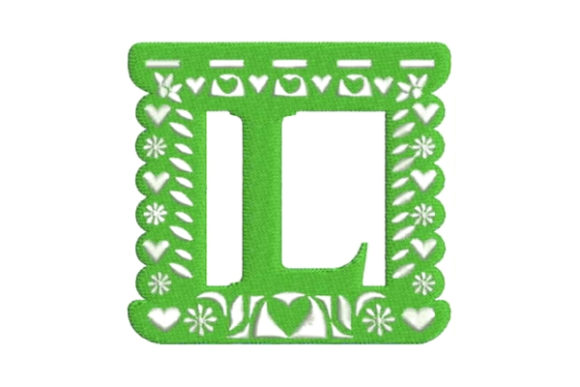 Papel Picado Alphabet L