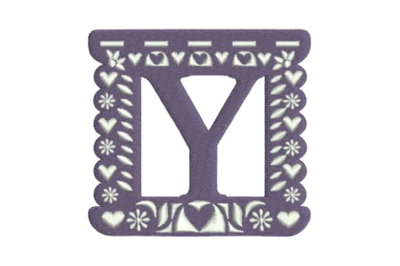 Papel Picado Alphabet Y