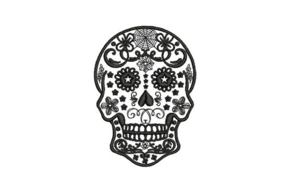 Sugar Skull Black Tattoo