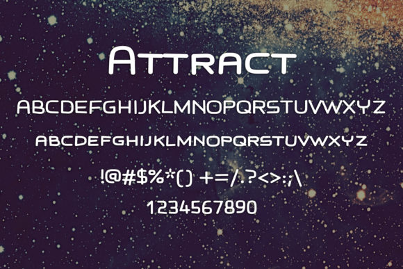 Attract Font - Preview 1
