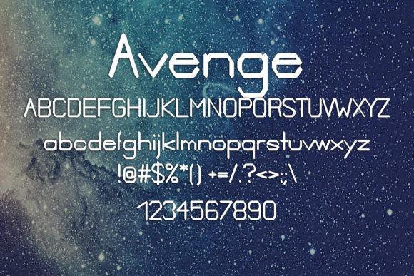 Avenge Font - Preview 1