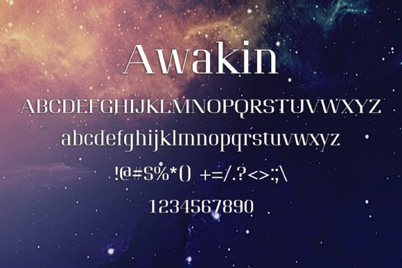 Awakin Font - Preview 1