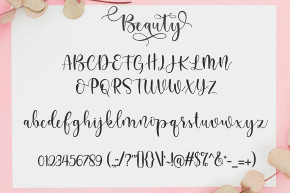 Beauty Script Font - Preview 3