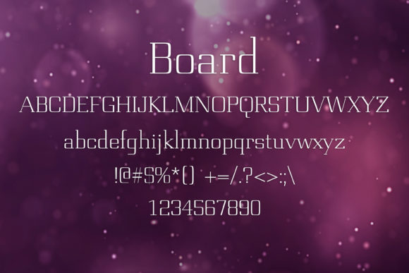 Board Font - Preview 1