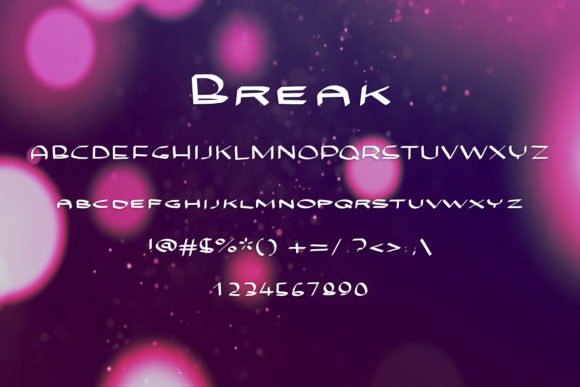 Break Font - Preview 1