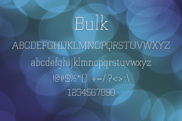 Bulk Font - Preview 1