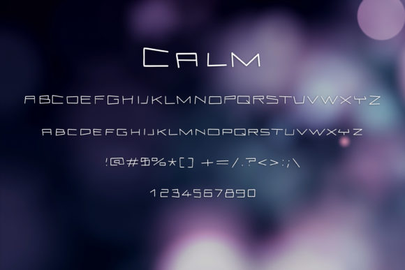 Calm Font - Preview 1