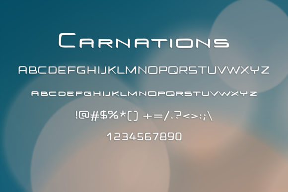 Carnations Font - Preview 1