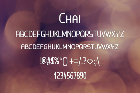 Chai Font - Preview 1
