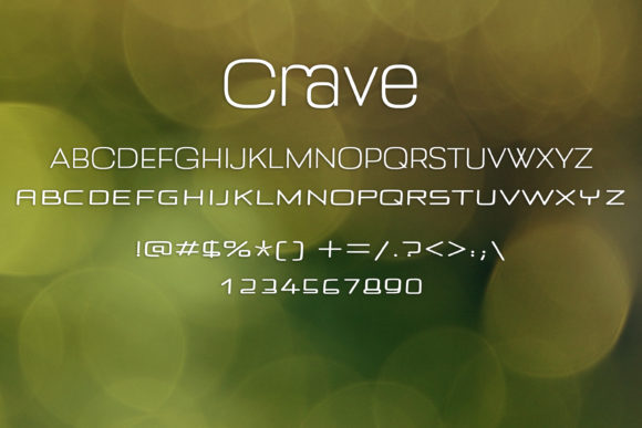 Crave Font PNG with transparent background - Preview 1
