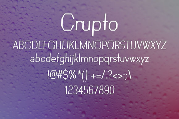 Crupto Font - Preview 1
