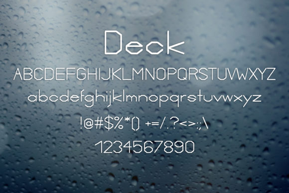 Deck Font - Preview 1