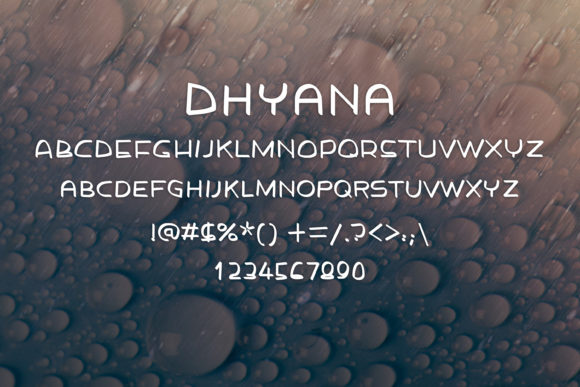 Dhyana Font - Preview 1