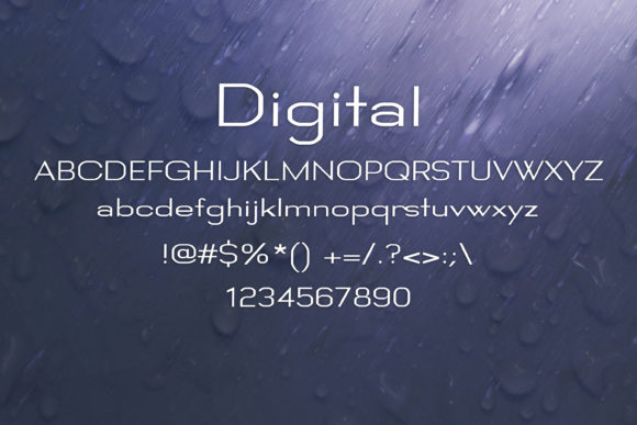 Digital Font - Preview 1
