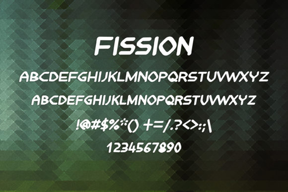 Fission Font - Preview 1