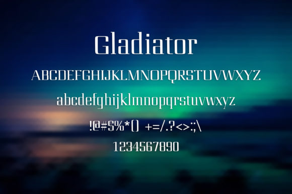 Gladiator Font - Preview 1