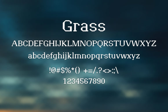 Grass Font - Preview 1