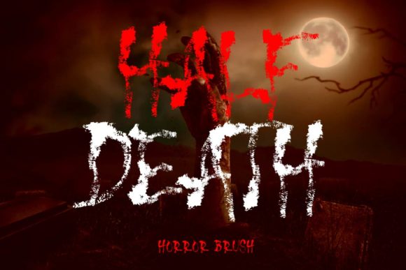 Half Death Blackletter Font By aminmario
