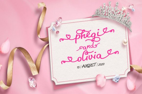 King of Love Font PNG with transparent background - Preview 6