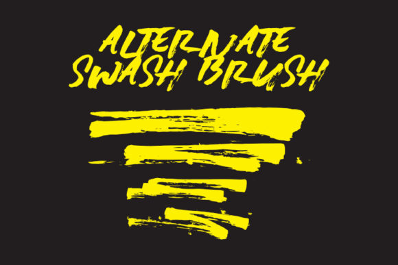 Lightbrush Font PNG with transparent background - Preview 1