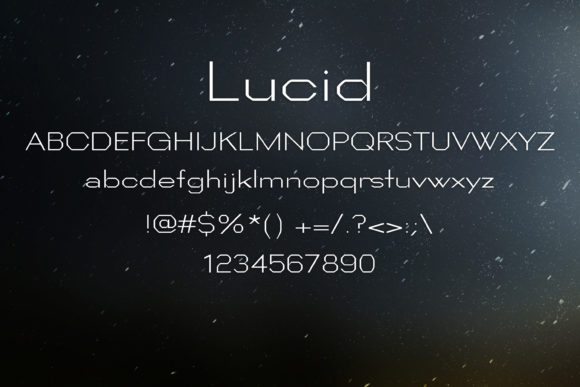 Lucid Font PNG with transparent background - Preview 1