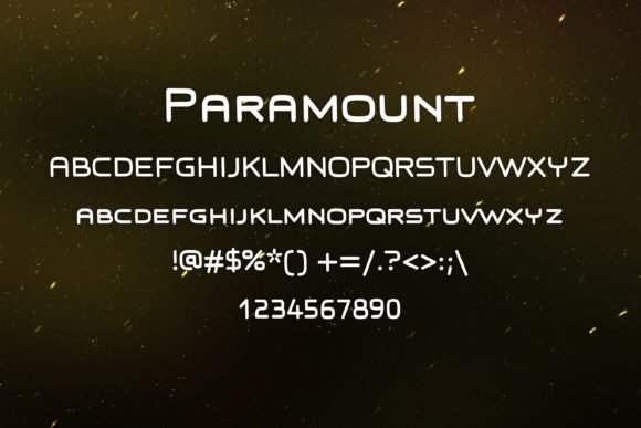 Paramount Font PNG with transparent background - Preview 1