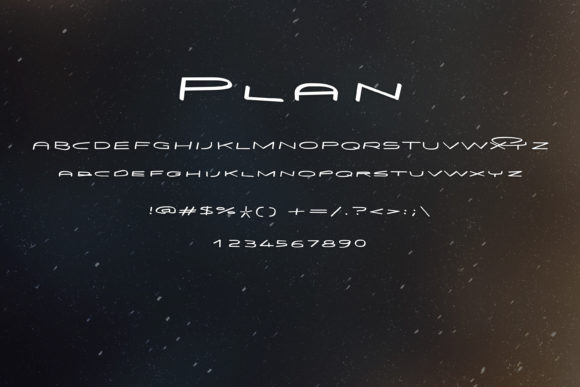 Plan Font PNG with transparent background - Preview 1