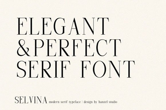 Selvina Font PNG with transparent background - Preview 1