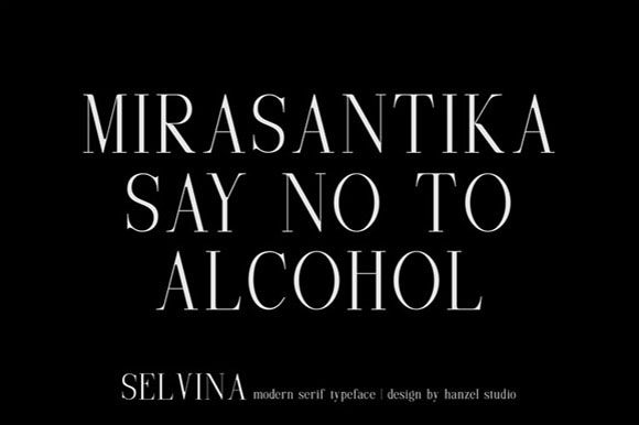 Selvina Font PNG with transparent background - Preview 6